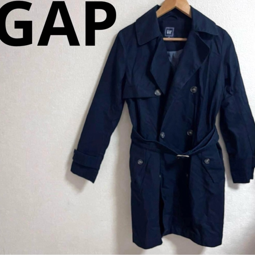 GAP Men's Dark Navy Trench Coat
